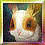 Yellow spotted rabbit pet