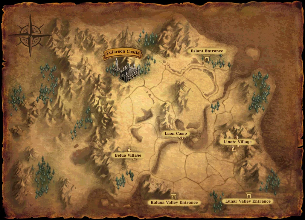 Luferson Castle big map (in-game M map)