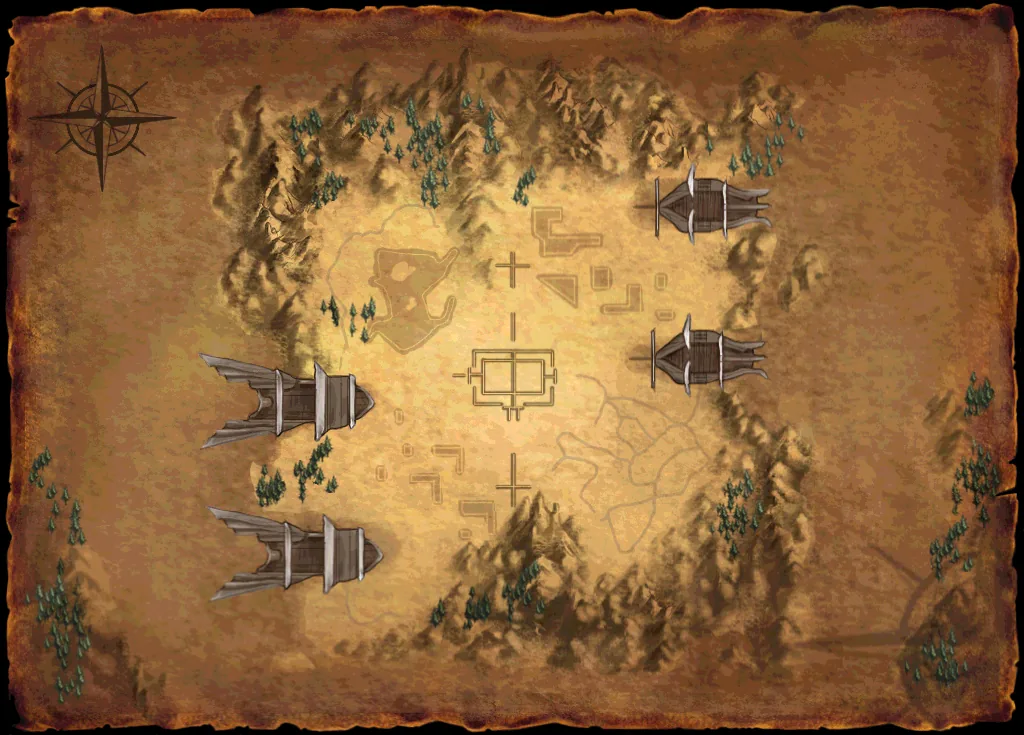 Nereid's Island big map (in-game M map)